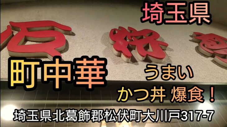 埼玉県 うまいカツ丼を爆食 これぞ町中華のかつ丼やぁ～！【石狩亭】Japanese Food