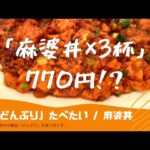 【激ウマ】本格町中華でいただく、痺れが効いたマーボー丼！セルフ盛り付けでいただきます！| Mapo tofu don