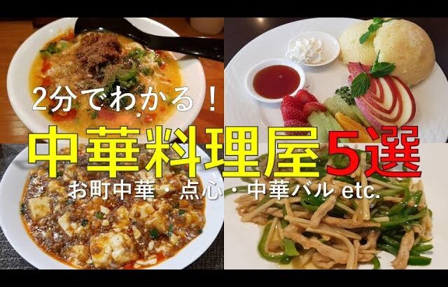 【グルメ】静岡市 中華料理屋さん 5選 (お町中華・中華バル・点心etc.) Recommend Chinese Restaurants in Shizuoka city.