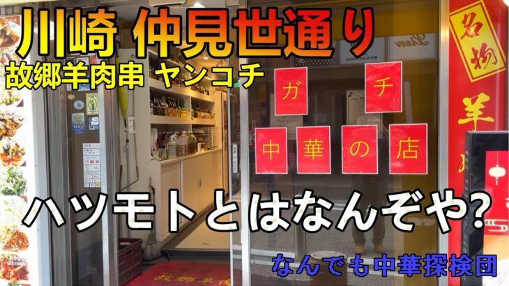 川崎 仲見世通り 故郷羊肉串ヤンコチ【ガチ中華】8 ハツモトとは何ぞや？ガチ中華の店