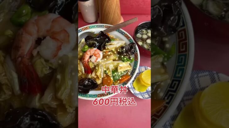 【こういうのでいいんだよ飯】昭和の町中華の中華丼　豊平区 青葉苑　#shorts