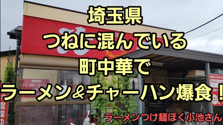 埼玉県 大人気町中華でラーメン&チャーハン ダブル爆食に挑む…🍜🍥