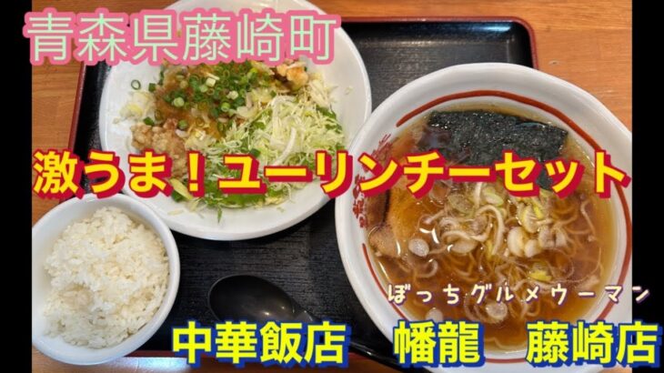 激うま！ユーリンチー定食　青森県南津軽郡藤崎町　中華飯店　播龍　藤崎店