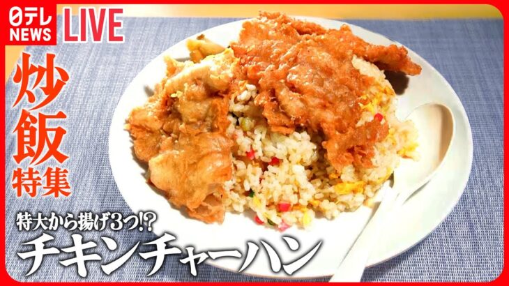 【チャーハン！大集合】チキンチャーハン特大唐揚げ3つドーン/ごろごろ焼き豚チャーハン/真っ黒ニンニクチャーハン　など