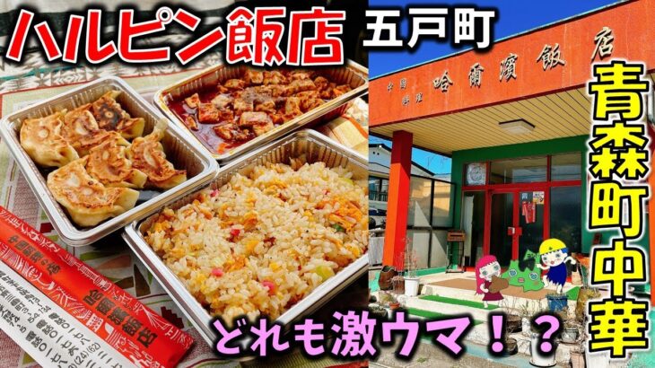 【青森町中華#4】どれも激ウマ！？「ハルピン飯店 五戸店」卵チャーハン/焼餃子/麻婆豆腐【五戸テイクアウト】