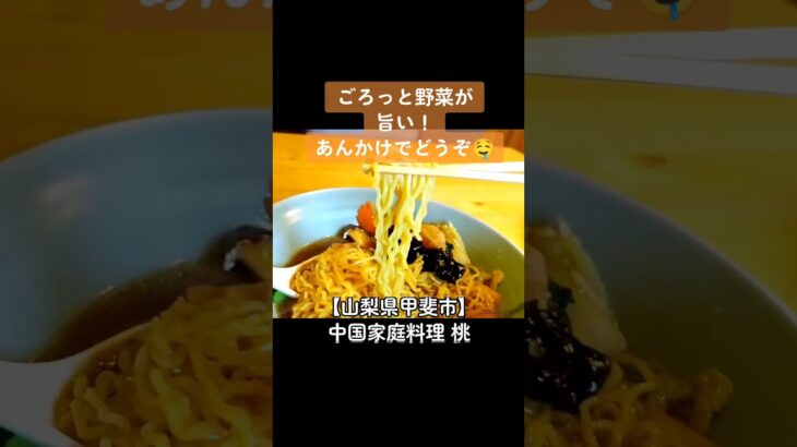 【ボリュームたっぷり中華♪】山梨県甲斐市 中国家庭料理 桃