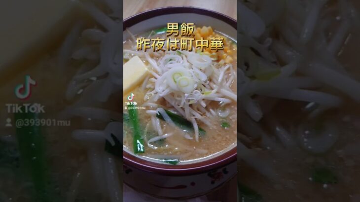 男飯 昨夜は町中華