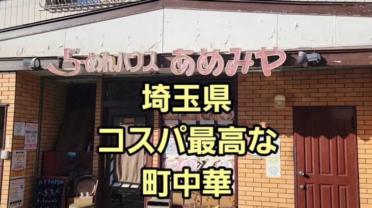 ラーメンハウス あめみや 埼玉県 コスパ最高な町中華 道巡