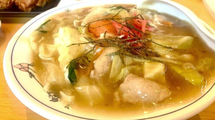 創業 昭和４４年‼️ 久しぶりの幸手の町中華のお店‼️手打ち本格ちぢれ麺 らーめん 中華料理  来集軒 にて…中華丼と唐揚げ〜♪(^○^)/