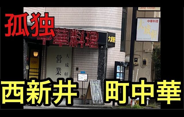 【孤独な53歳男】西新井の町中華いってみた！大成軒