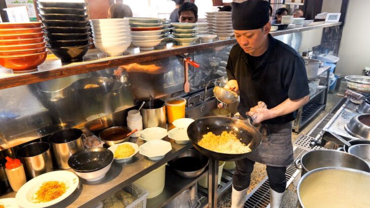 凄まじい焼めし爆食アニキ達にブッ刺さる焼肉チャーハン町中華丨Egg Fried Rice-Wok Skills In Japan