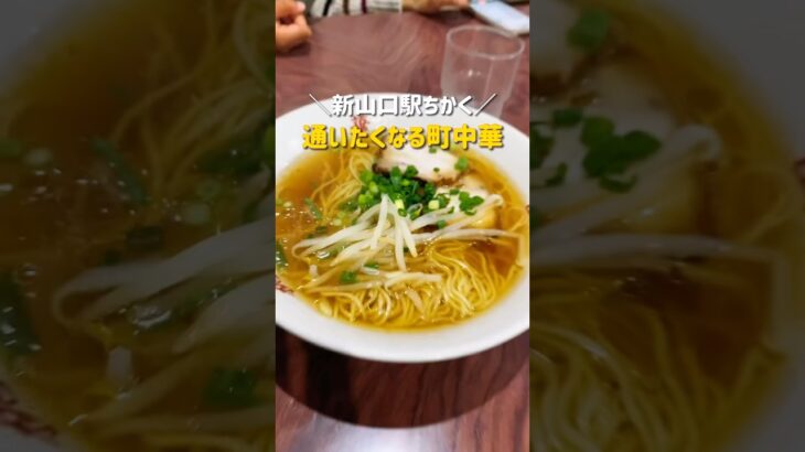 新山口駅ちかくの町中華が安く早くて美味しい！【山口ラーメン／桃華園】