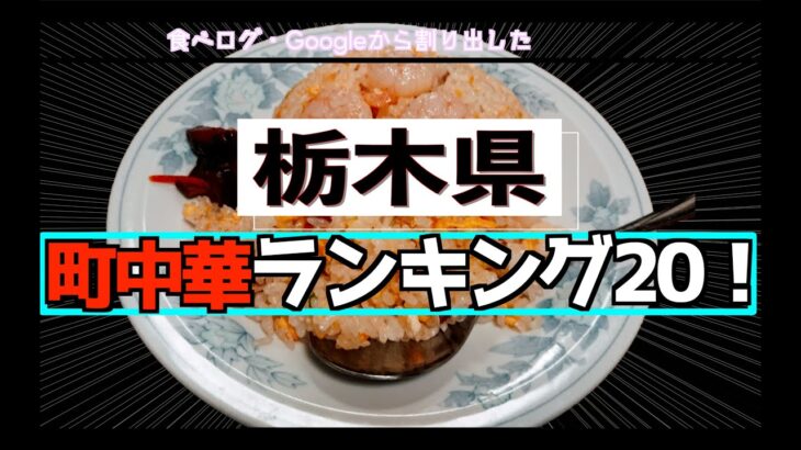 【4K】「栃木県内（宇都宮除く）町中華ランキング20!」町中華を一挙紹介！