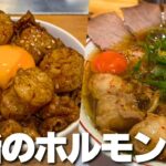 【脂の暴力】ホルモン丼×ホルモン中華そばで脂を大量摂取する【麺や壱】