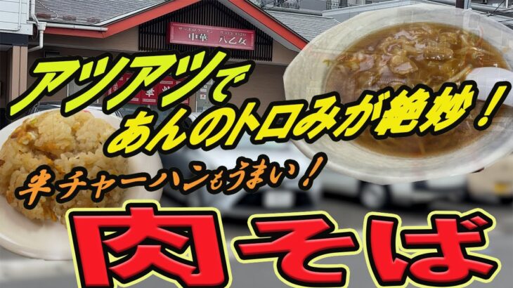 【仙台の町中華グルメ】あんがアツアツでトロみが絶妙の肉そば！