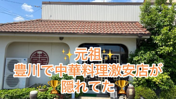 元祖！豊川で中華料理激安店が隠れてた！？リキ餃子飯店🏆