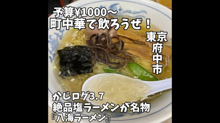 府中にある塩ラーメンが絶品の昔ながらの町中華#グルメ #町中華 #ラーメン #餃子 #美食