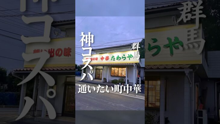 藤岡市で創業60年を越える老舗町中華！どのメニューを選んでもコスパ良くておいしい！いつまで永く続いてほしい名店！ #グルメ #群馬グルメ #youtubefood #japanesefood