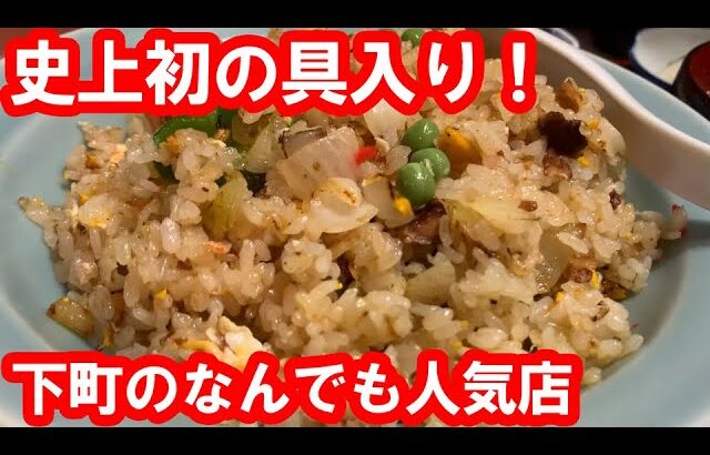 【東京】メニュー豊富でボリューミーな町中華で食す。自分史上初の紅ショウガ入り大盛りチャーハン！激うま餃子！約70年の歴史！【ふじ】台東区/入谷 Fried rice, Tokyo, Japan